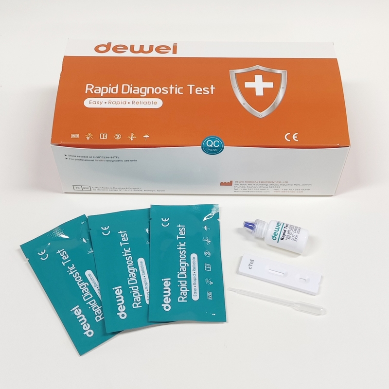 Vitro Diagnostics Use Troponin I Rapid Test Kit CTnI Rapid Test Cassette CE ISO